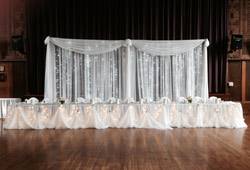 organza with lights backdrop