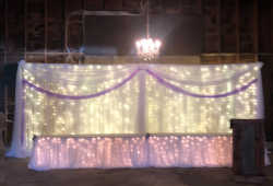 lighted backdrop