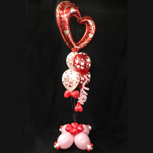 Valentine balloon bouquet