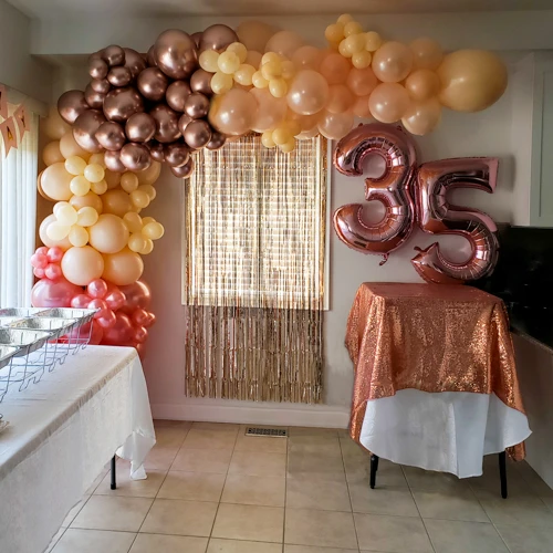 organic balloon arch for birthday