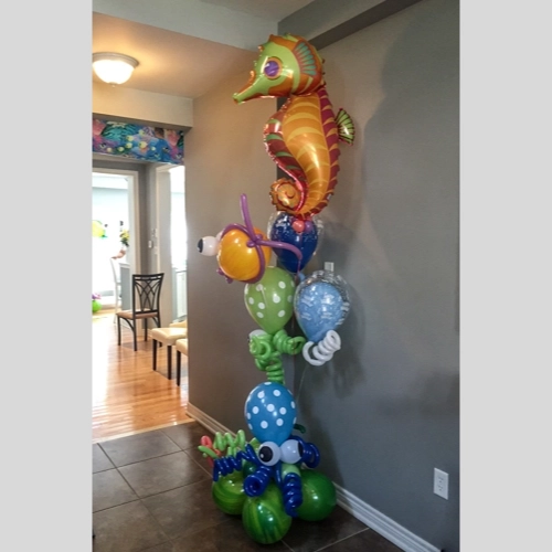 Under the Sea theme balloon bouguet