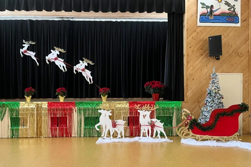 Christmas decor with Santa