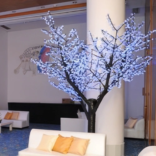 large tree with lights for leaves