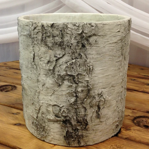 faux birch pot or stand