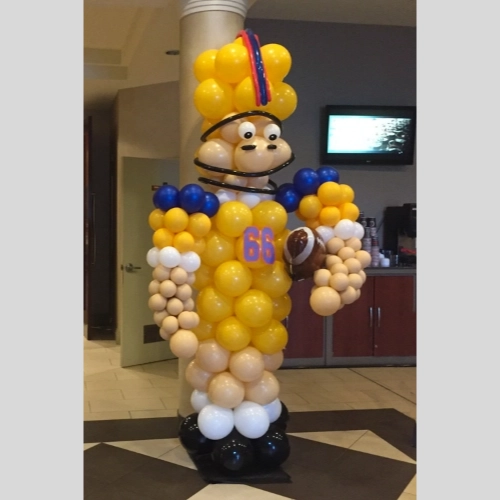 football player for university dinner