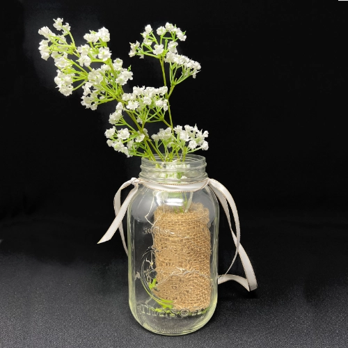 decor items—vintage mason jar centrepiece