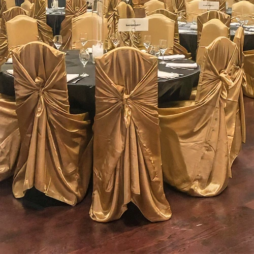 linen — chair covers & sashes gold pillowcase chair wrap