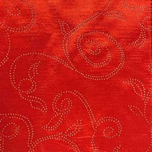 red satin runner
